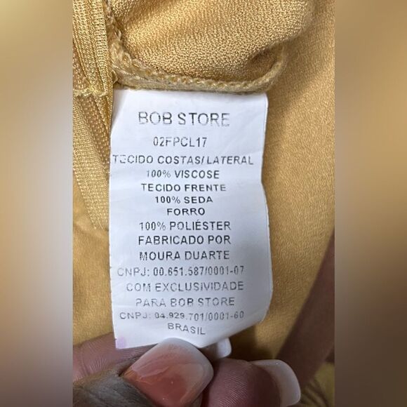 Bobstore mustard printed flat front pants sz XS/S (34) - Picture 4 of 9